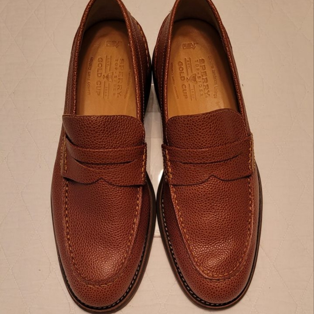 Sperry Bellingham Penny Loafers in Tan, Size 10M